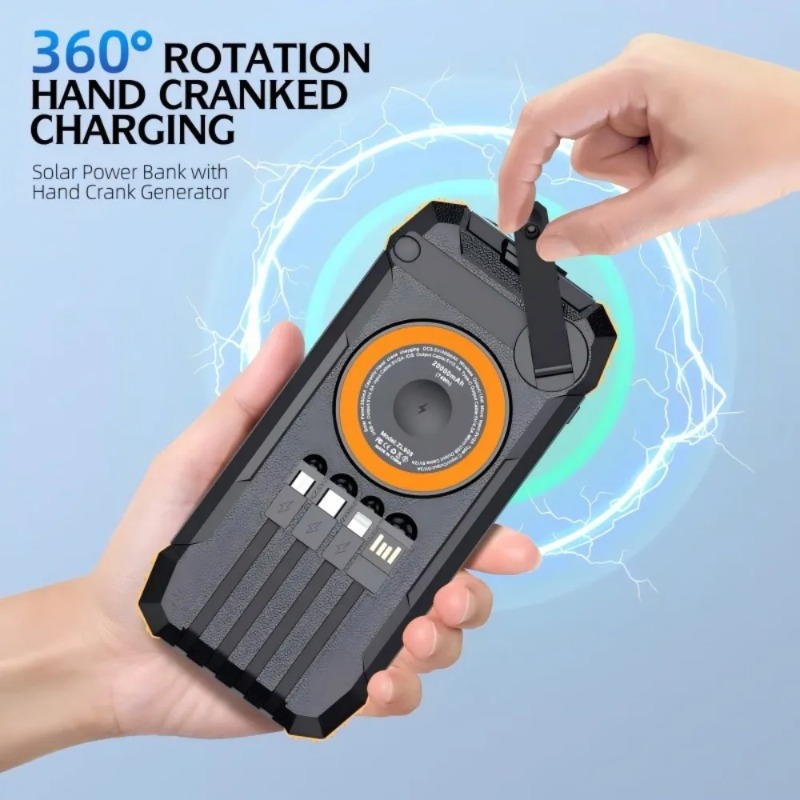 بنك طاقة شمسي بسعة 50000 مللي  - مراجعة Solar Emergency Charger وسعره