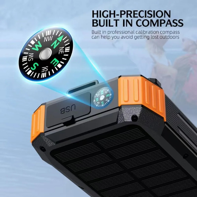 بنك طاقة شمسي بسعة 50000 مللي  - مراجعة Solar Emergency Charger وسعره