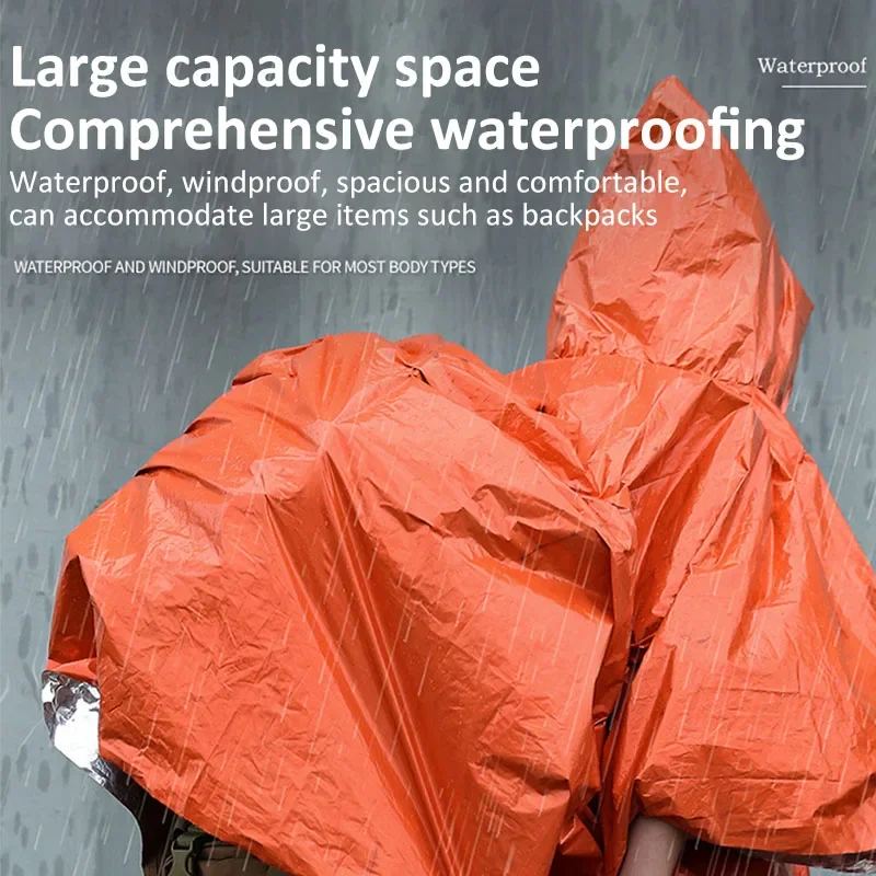 معطف واق من المطر للطوارئ المع - مراجعة Emergency Poncho Rain وسعره
