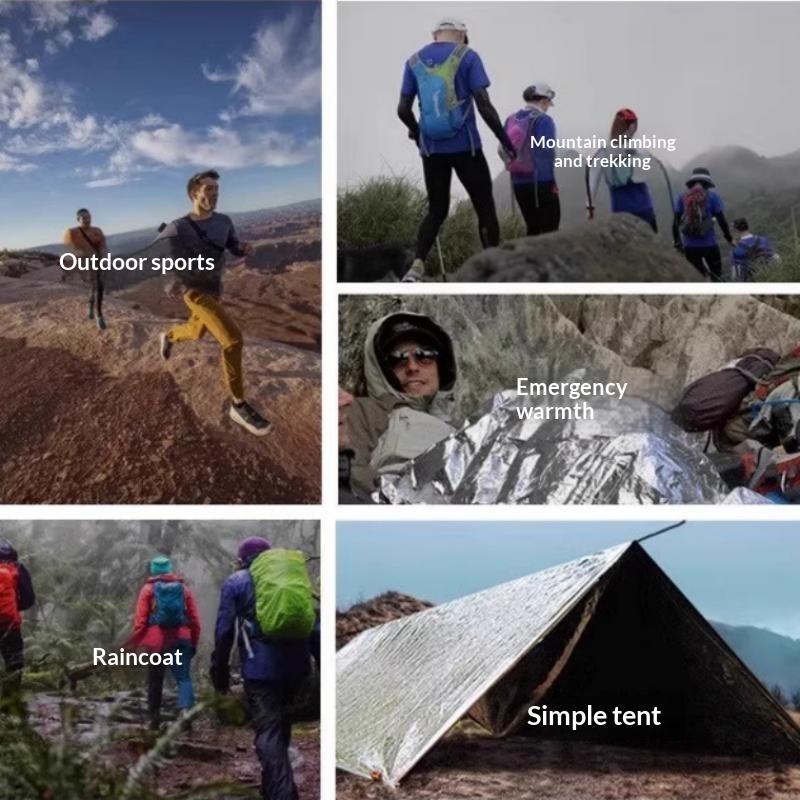 بطانية حرارية للطوارئ، 5 قطع،  - مراجعة Survival Blanket Reflective وسعره